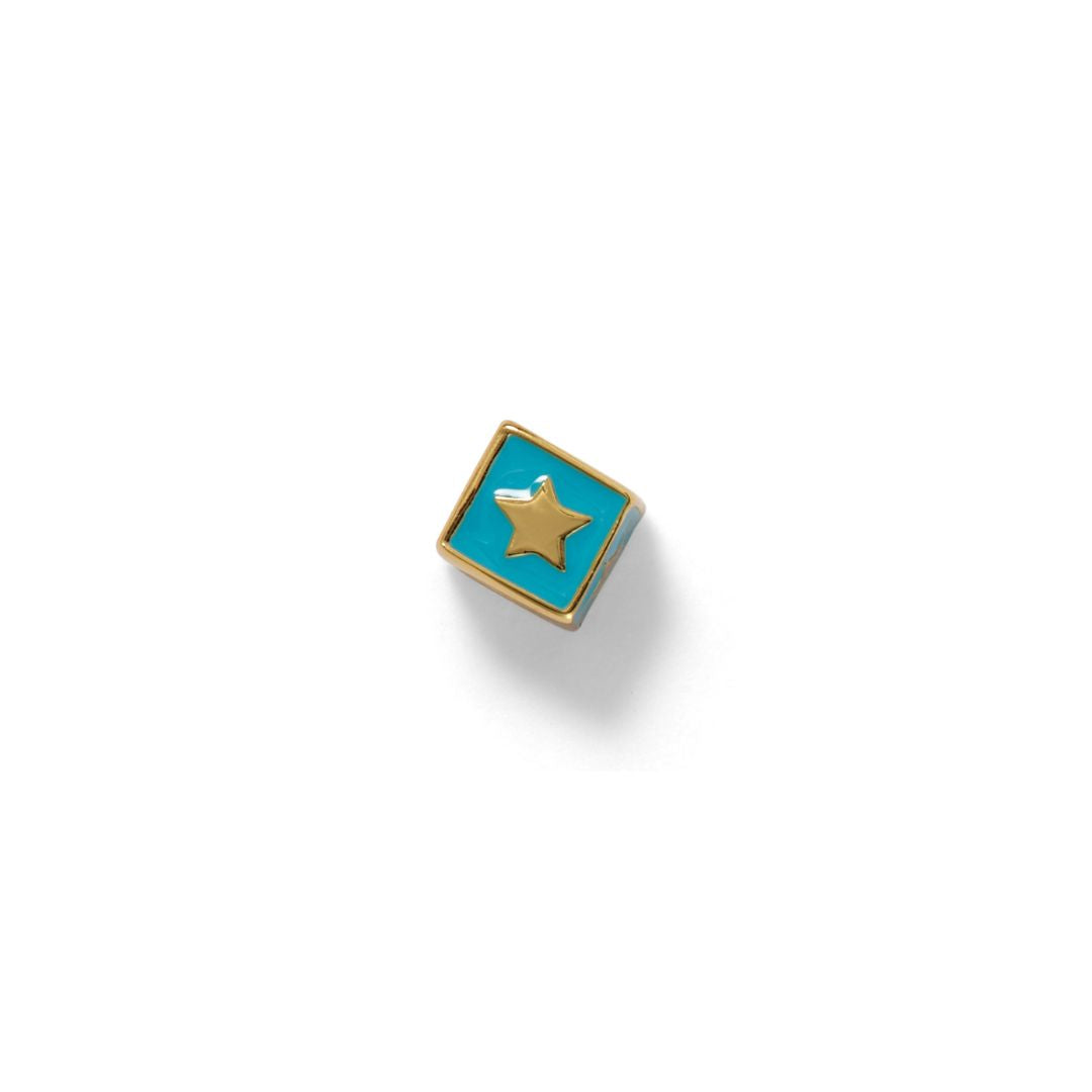 Star Bead Charm, Vermeil