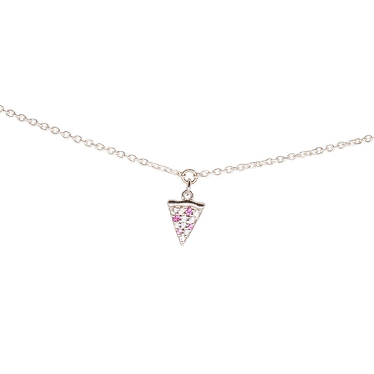 Pizza Charm, Sterling Silver