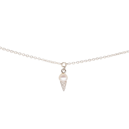 Ice Cream Charm, Sterling Silver