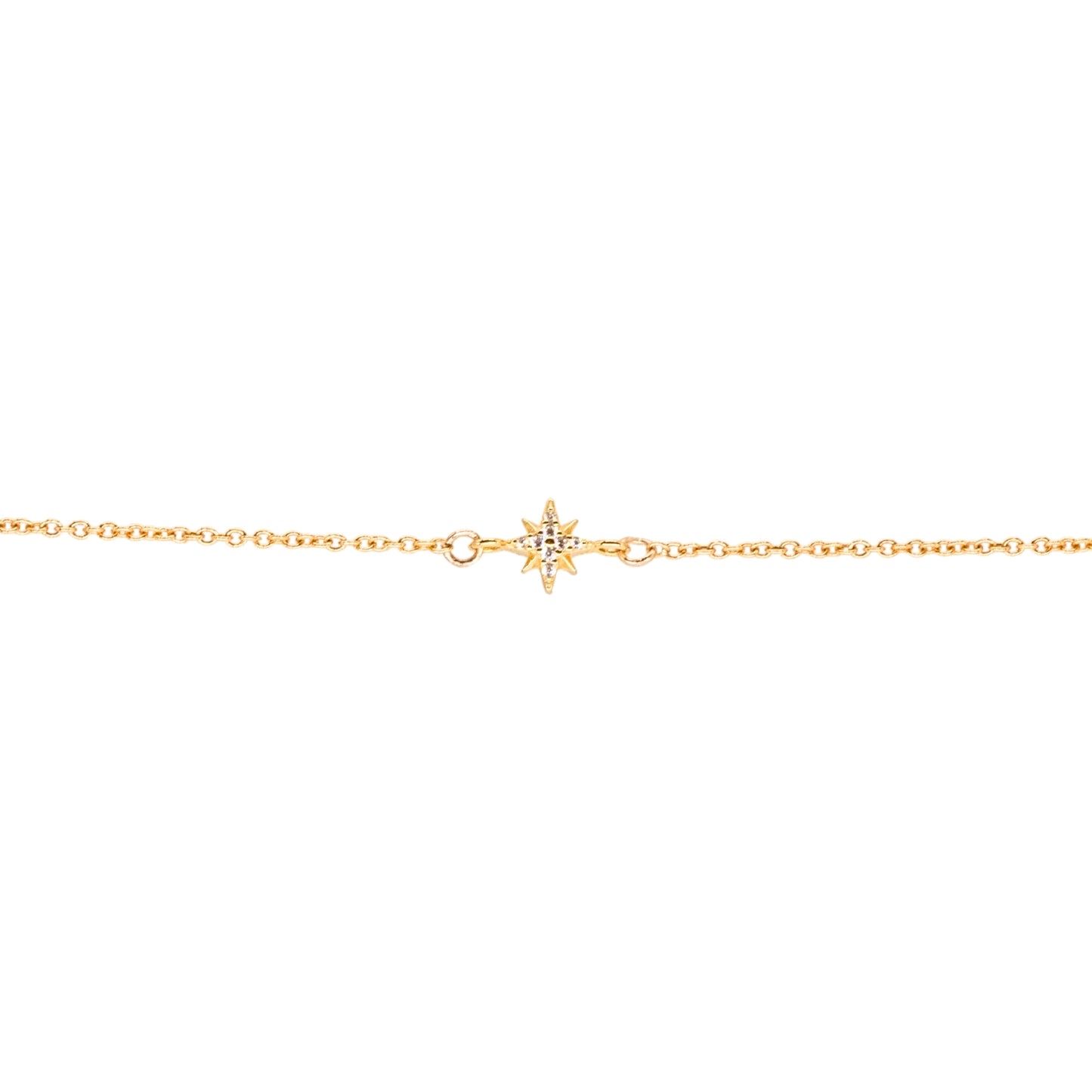 Pavé Starburst Connector, Vermeil