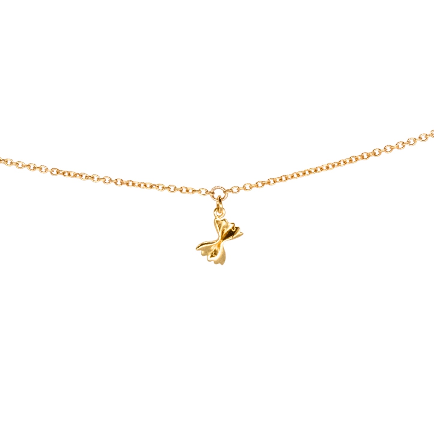 Bow Tie Pasta Charm, Vermeil