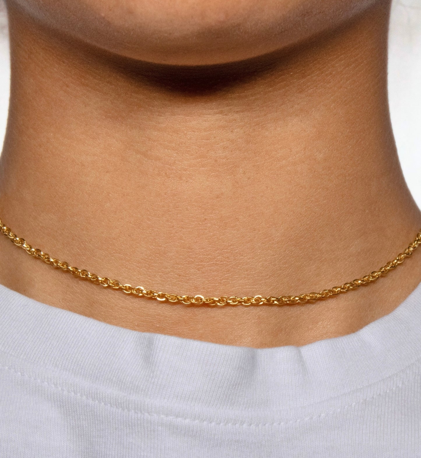 Dual Curb Chain, Yellow Gold Filled by the Inch
