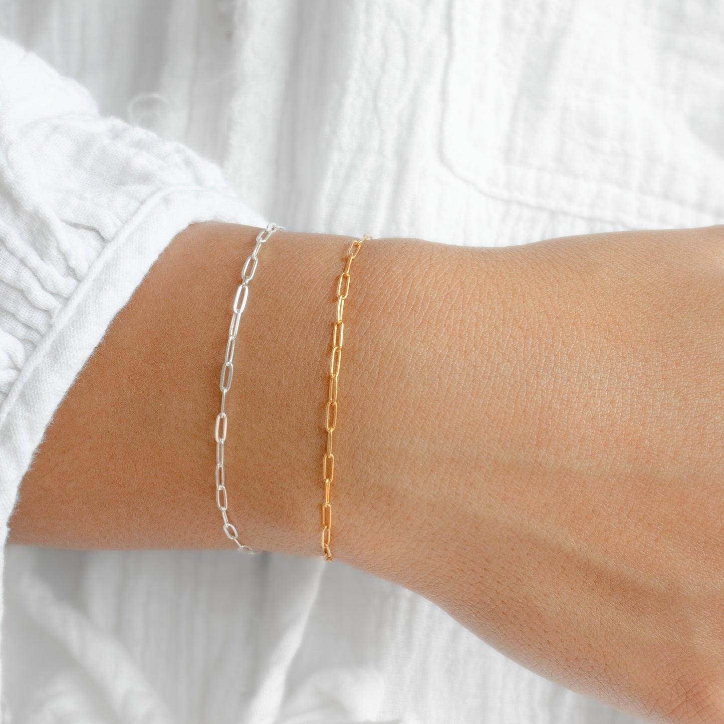 Paperclip Chain, Yellow Gold Filled by the Inch