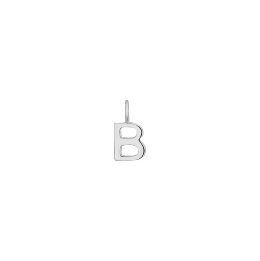 Letter Charms, Sterling Silver