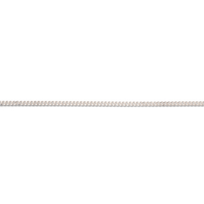 Permanent Jewelry, round curb chain, sterling silver, sold by the inch
