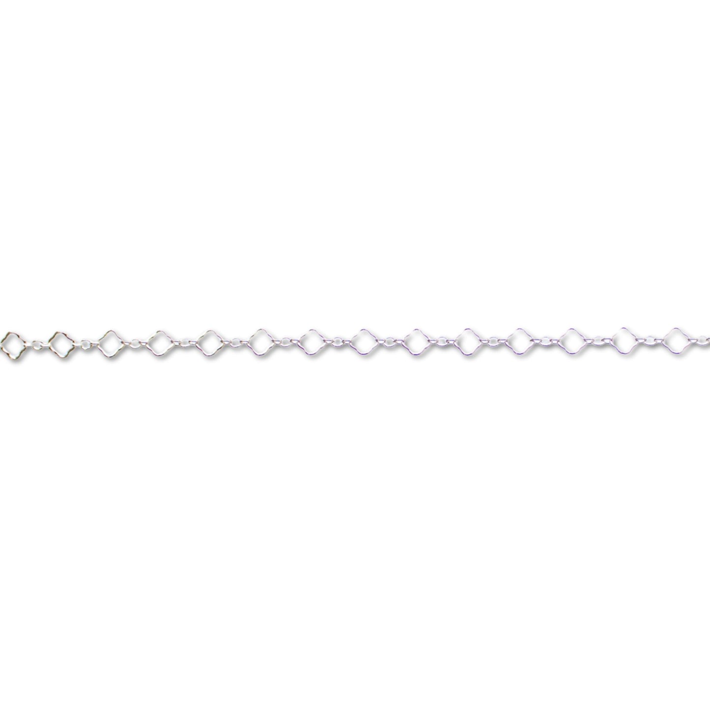 Clover Chain, Sterling Silver By The Bracelet