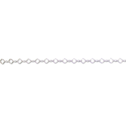 Clover Chain, Sterling Silver By The Bracelet
