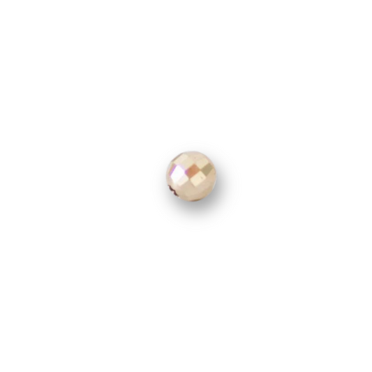 Permanent Jewelry, Mirror Bead, 14k Solid Yellow Gold