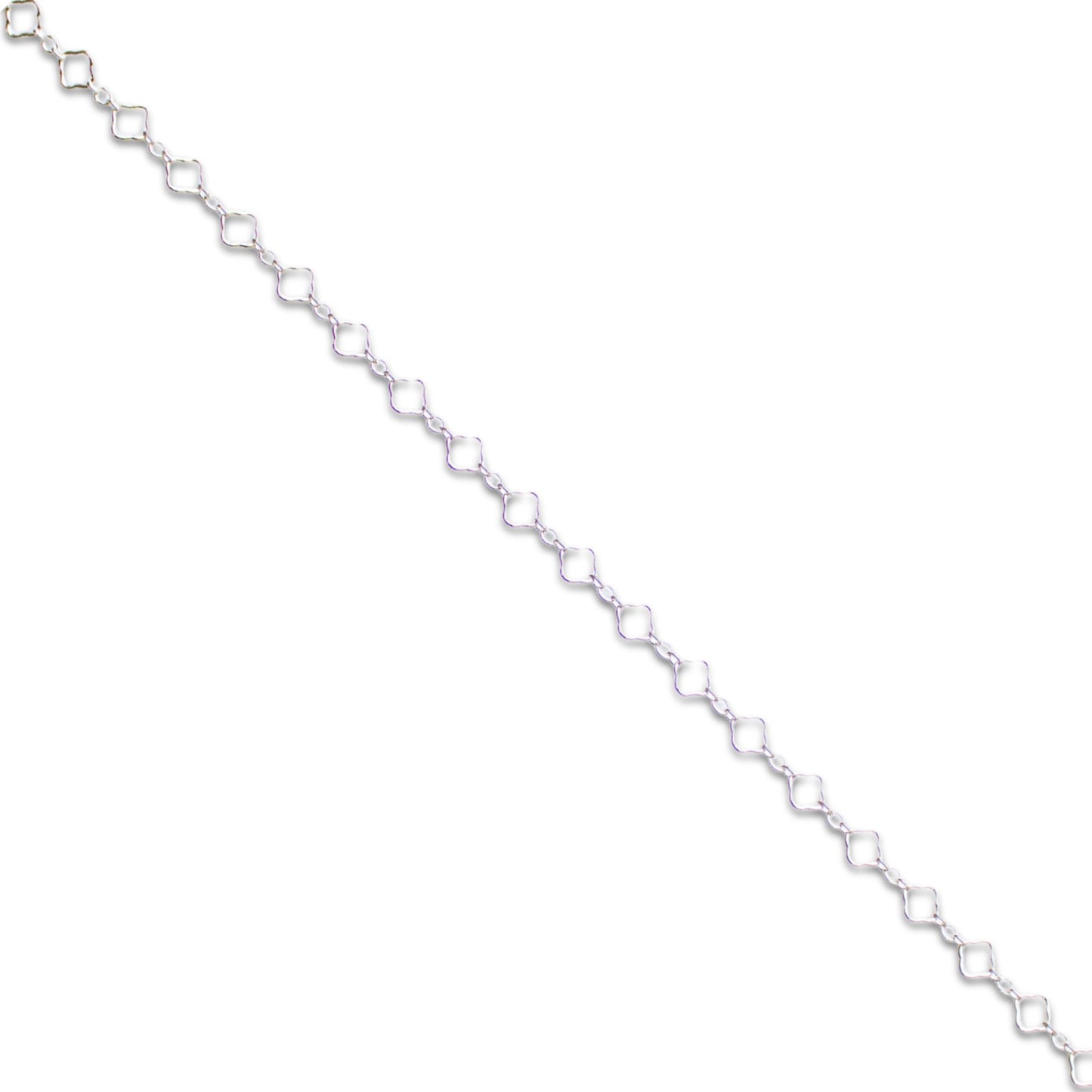 Clover Chain, Sterling Silver By The Bracelet