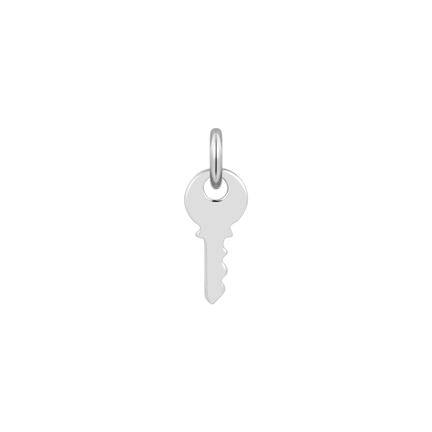Permanent Jewelry, Key Charm, Sterling Silver