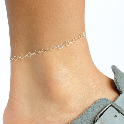 Clover Chain, Sterling Silver By The Bracelet