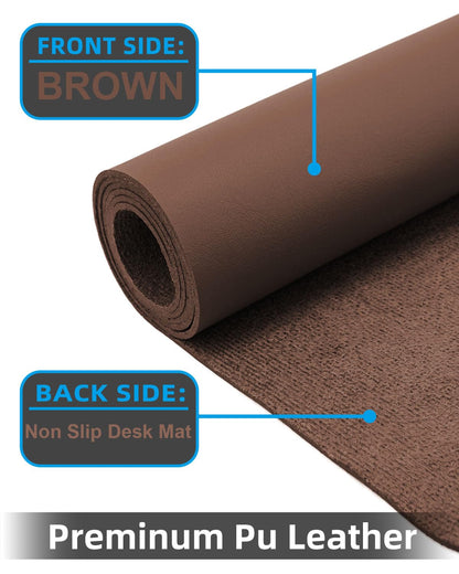 Non-Slip Leather Desk Mat