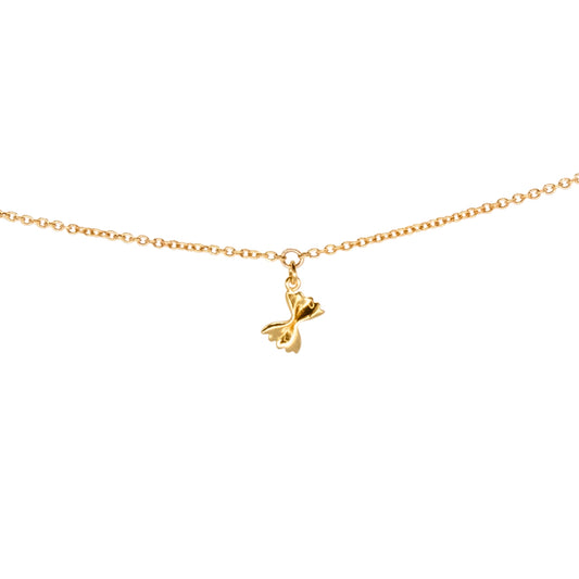 Bow Tie Pasta Charm, Vermeil