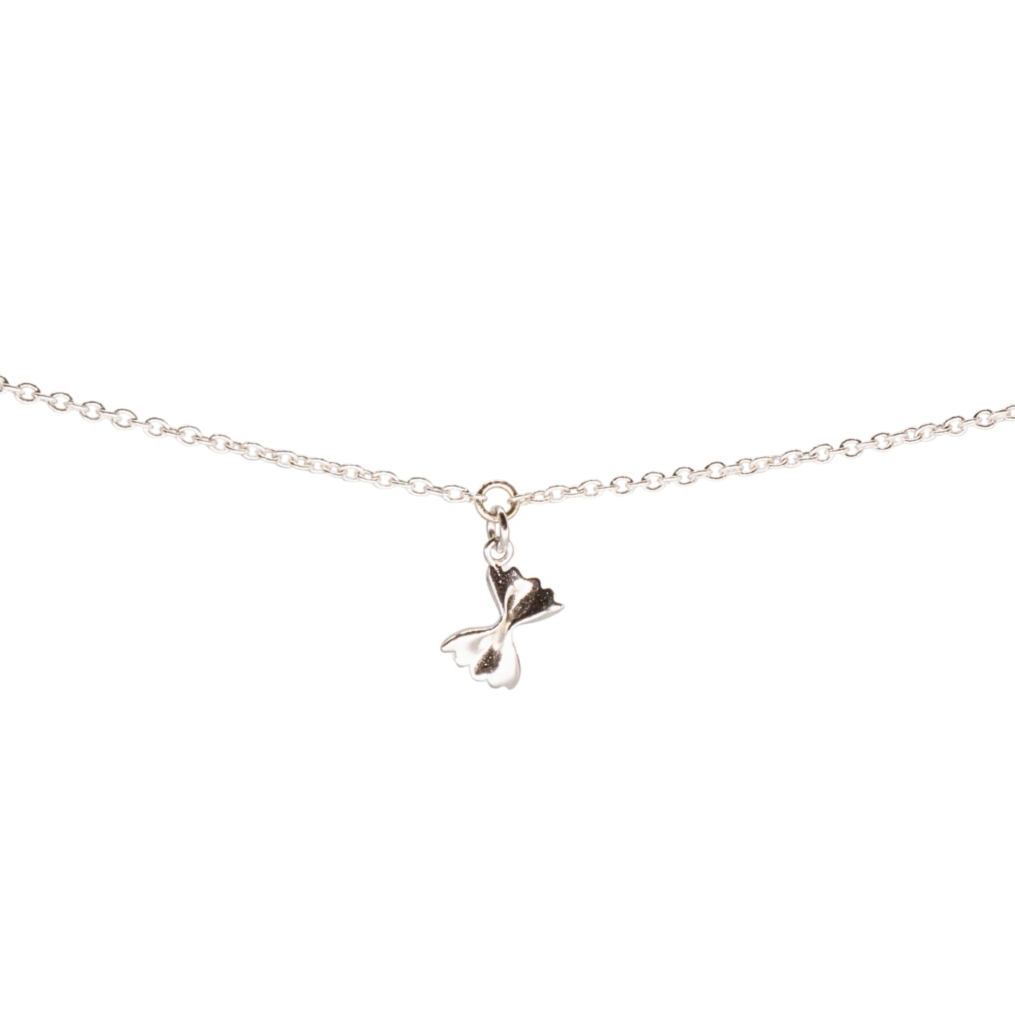 Bow Tie Pasta Charm, Sterling Silver
