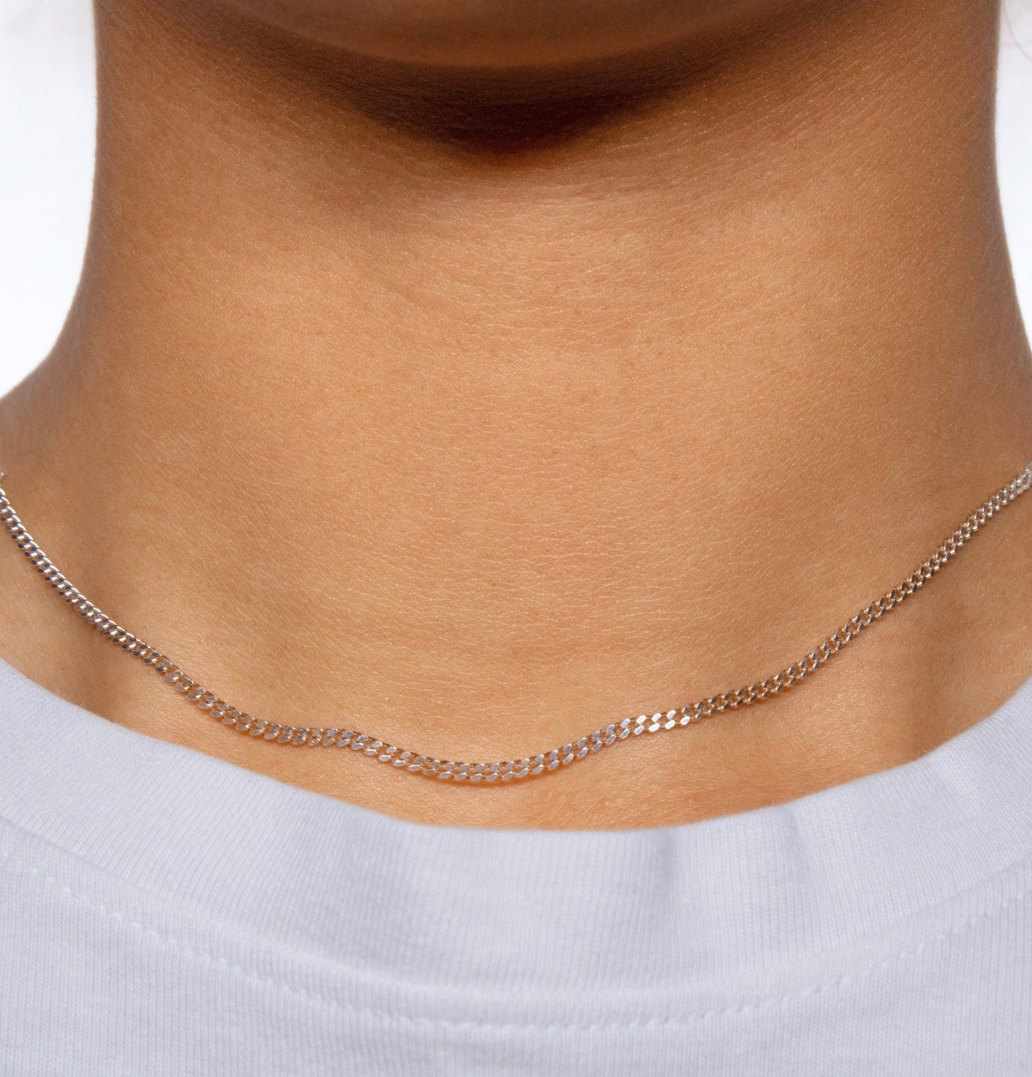 Round Curb Chain, Sterling Silver by the Inch