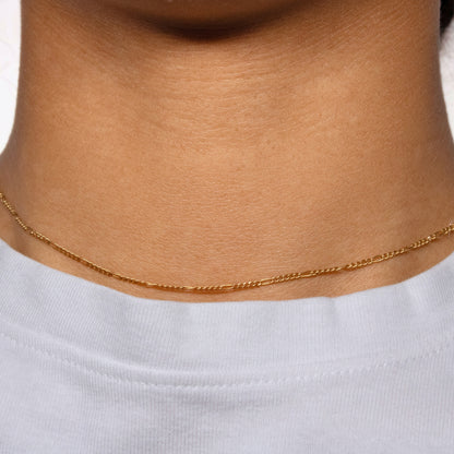 Figaro Chain, Yellow Gold Filled by the Inch