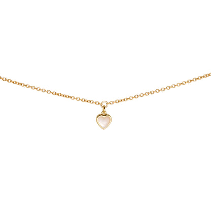 Pearl Heart Charm, Vermeil