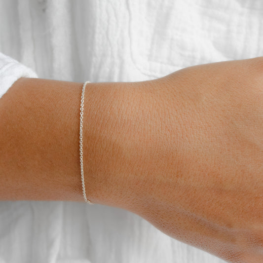 Cable Chain, Sterling Silver by the Inch