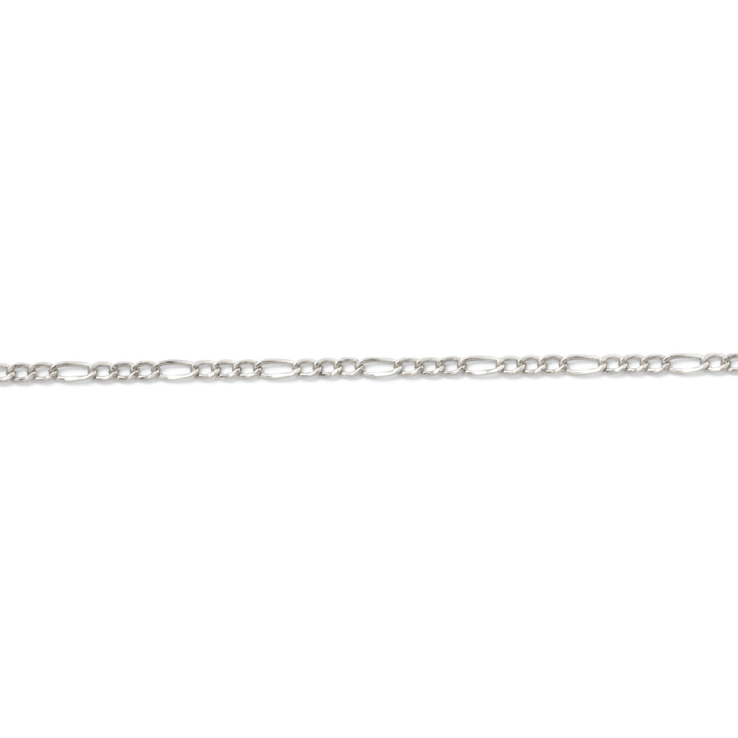 Permanent Jewelry, Figaro Chain, Sterling Silver by the Inch