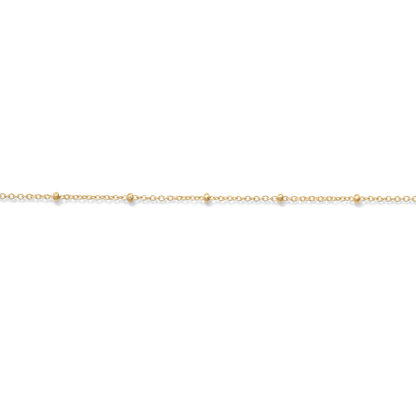 Permanent Jewelry, Satellite Cable Chain, Yellow Gold Filled