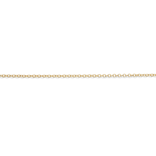 Permanent Jewelry, Cable Chain, 14k Solid Yellow Gold by the Inch