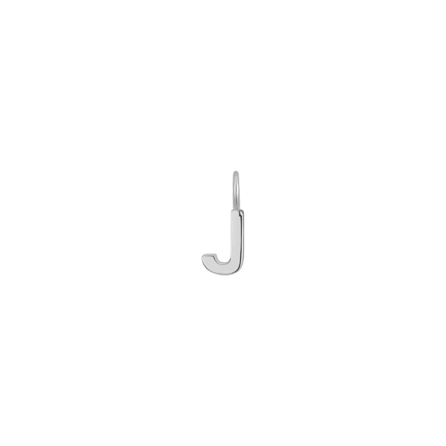 Letter Charms, Sterling Silver