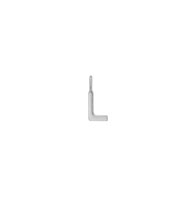 Letter Charms, Sterling Silver