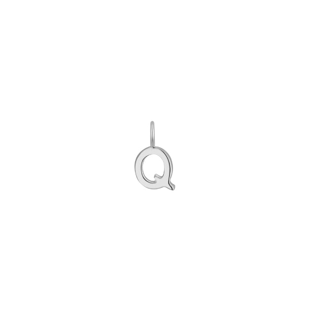 Letter Charms, Sterling Silver