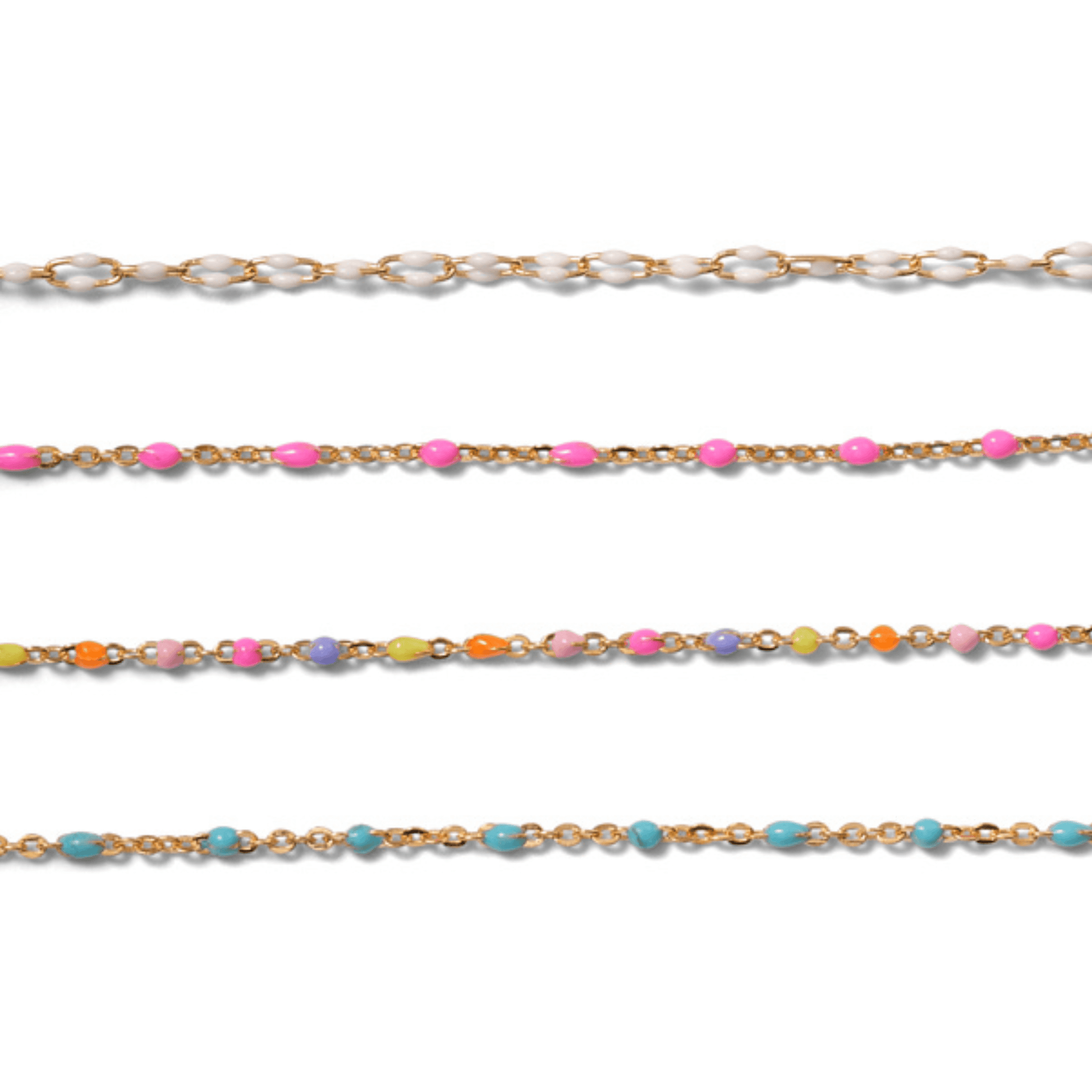 Permanent Jewelry, Enamel Bundle, Gold-Filled
