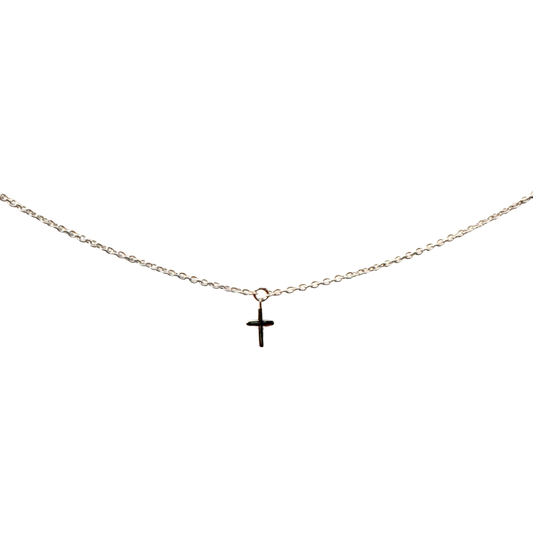 Cross Charm, Sterling Silver